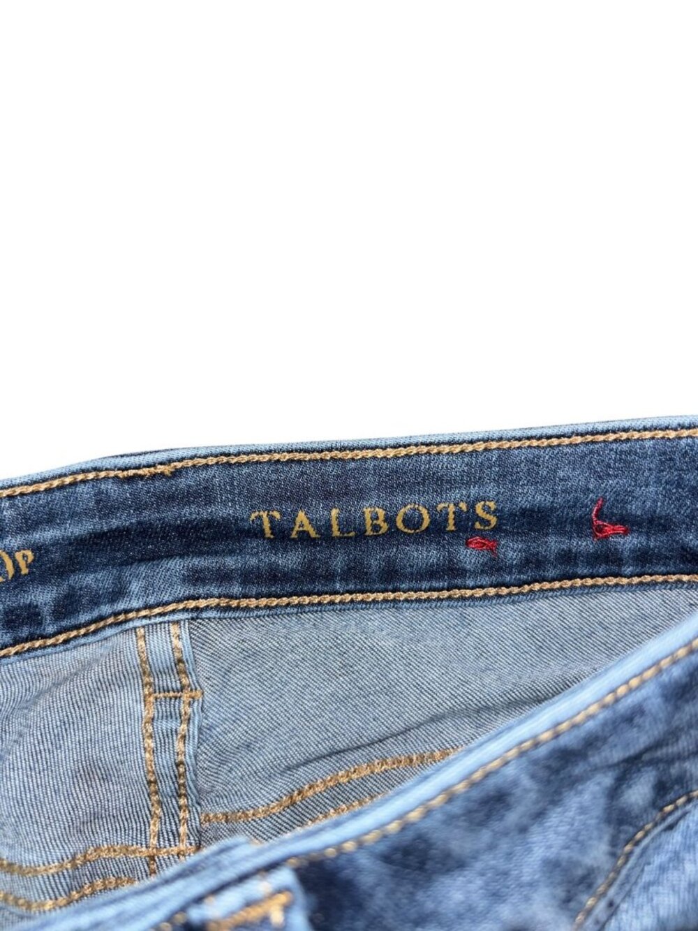 Talbots Zero Petite Heritage Crop 27" Waist Ankle Zips - Picture 5 of 7